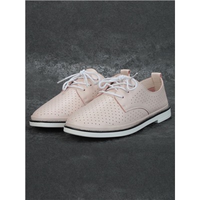 03-PDXL94-2 PINK Полуботинки женские (натуральная кожа)