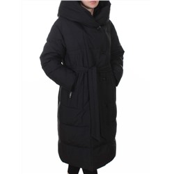 A625 BLACK Пальто зимнее женское (200 гр. био-пух)