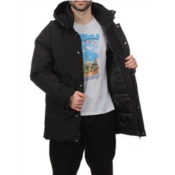 8897 BLACK Куртка мужская зимняя облегченная (130 гр. холлофайбер)