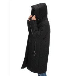 M-9117 BLACK Пальто зимнее женское CORUSKY  (верблюжья шерсть)