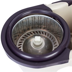 Ведро с отжимом и шваброй центрифуга нерж 45х20 см / EDX-456 /уп 25/ 2 насадки/без коробки