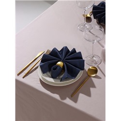 Набор салфеток с декоративными кольцами «Этель» Grey pleasure, 40×40 см - 4 шт., 100% хлопок, саржа 190 г/м²