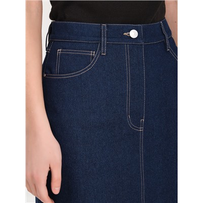 Юбка джинсовая синяя