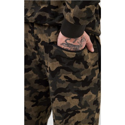 Брюки спорт F411-0891 khaki camo