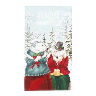 Полотенце кухонное новогоднее «Этель» Winter holidays 40×73 см, 100% хлопок, саржа 190 г/м²