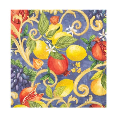Скатерть «Этель» Southern fruits, 149×182±2 см с ГМВО, 100% хлопок, саржа 190 г/м²
