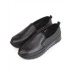 03-5305 BLACK Полуботинки женские (натуральная кожа)