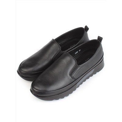 03-5305 BLACK Полуботинки женские (натуральная кожа)