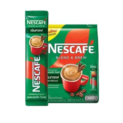 Растворимый кофе 3в1 Nescafe Blend and Brew 15.1 гр x 27 саше