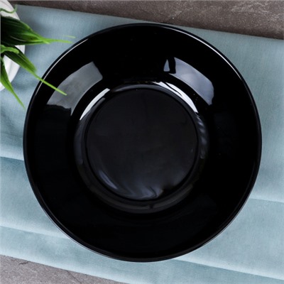 Салатник 550 мл 155 мм ЧЕРНЫЙ Евро тарелка глубокая  BNNW60T(BLACK) (уп48)