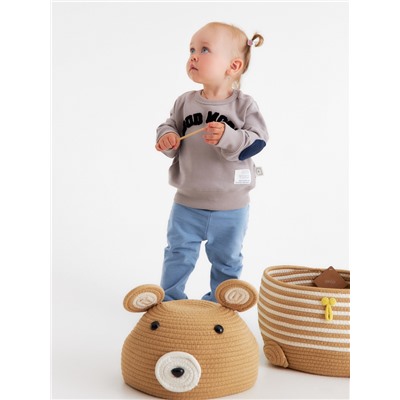 Корзина для игрушек SL Home «Медведь», плетёная, ручной работы, 25×26×41 см, коричневая