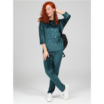 Вениса-Жаккард - костюм изумруд