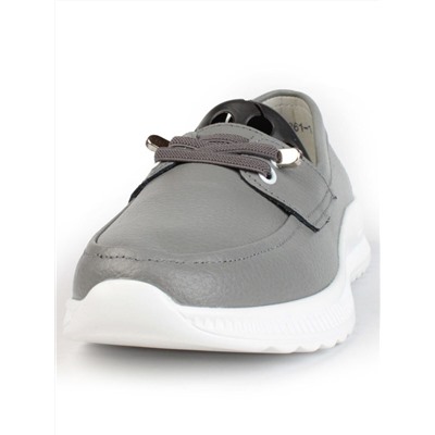 03-ZL-8861-1 DK. GRAY Полуботинки женские (натуральная кожа)