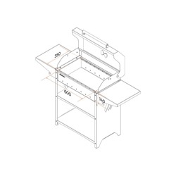 Мангал Family Standart BBQ FSB2000, 133.2×44.1×96.6 см, 2 мм, крышка, боковые полки