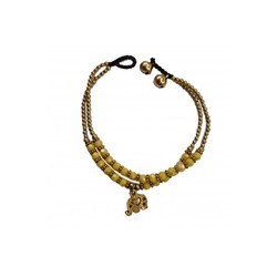 Браслет ручной работы с кулоном в виде слона (жёлтый) Handmade Bracelet with Elephant Pendant (Yellow)