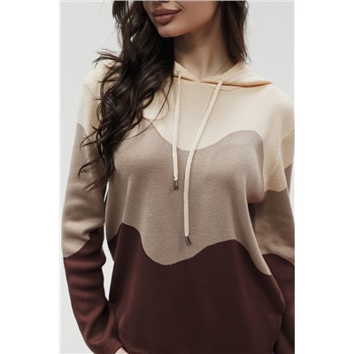 Вязаный костюм трикотажный с брюками "Волна"