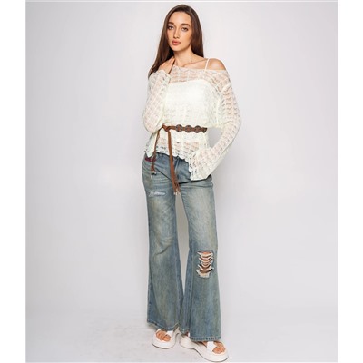 Лонгслив+топ #КТ2979, лайм