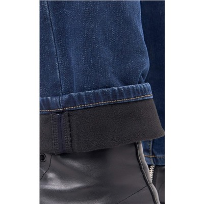 Джинсы утепл F421-0151W d.blue