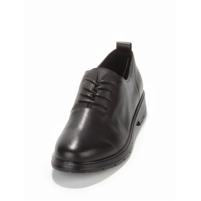 03-5076 BLACK Полуботинки женские (натуральная кожа)