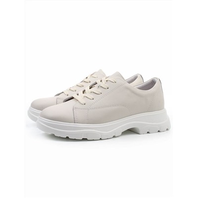03-YD138-2 LT. BEIGE Полуботинки спортивные женские (натуральная кожа)