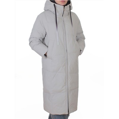 W8236M LT. GRAY Пальто зимнее женское оверсайз (200 гр. био-пух)