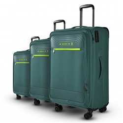 Чемодан (комплект из 3-х) , ткань,  50130 Бирюзовый