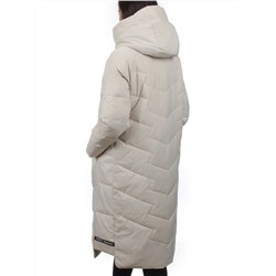 3066 LT. BEIGE Пуховик зимний женский (80% пух, 20% перо)