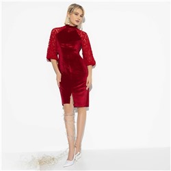 Платье, Мягкость бархата (королевский рубин)