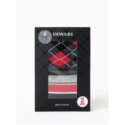 DIWARI Хлопковые носки в фирменной коробке (2 пары)