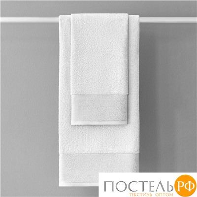 PRIME PRIVE ЛАРС бел К-т Полотенец, 50x100-1/70х140-1, 2 пр., 100% хлопок, 500 гр/м2