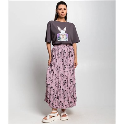 Юбка #КТ8137-3, пудровый