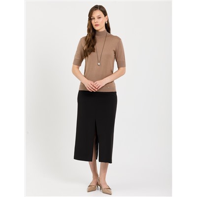 Водолазка вязаная с коротким рукавом