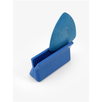 Точилка для мела, пластиковая, 7×4 см, синяя