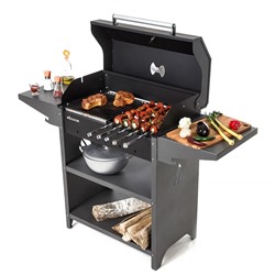 Мангал Family Standart BBQ FSB2000, 133.2×44.1×96.6 см, 2 мм, крышка, боковые полки