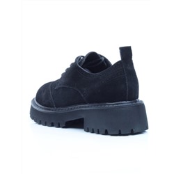 03-5928-2 BLACK Полуботинки женские (натуральная замша)