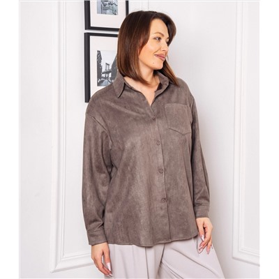 Рубашка #КТ1320, тёмно-серый