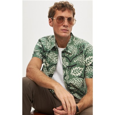 Рубашка к/р P411-0499 green