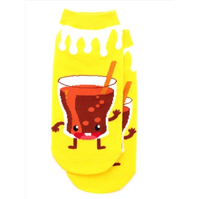 Короткие носки р.35-40 "Fast food" Кола