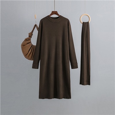 Eleganzza Платье с шарфом 828