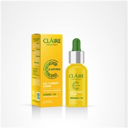 Claire cosmetics C-VIT PRO Сыворотка для лица AGE THERAPY Антивозрастной эффект с пептидным комплексом 30мл
