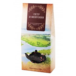 Чай чёрный ароматизированный "Пётр и Феврония", уп. 100 г, шт