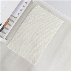 Коврик для дома LaDо́m, букли, плотность 1000 г, 50×80 см, белый