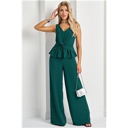 Комбинезон зелёный без рукавов