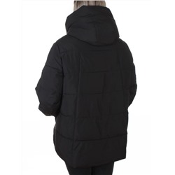 YR-6619 BLACK Куртка зимняя женская (150 гр. холлофайбер)