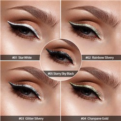 Набор блестящих подводок для глаз 5 штук Lookave, Палитра: LK48E