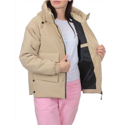 288 BEIGE Куртка зимняя облегченная женская (верблюжья шерсть)