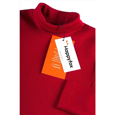 Детская базовая водолазка в рубчик Happyfox