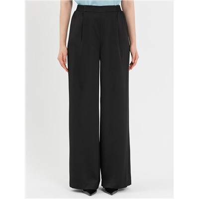 Брюки атласные чёрного цвета