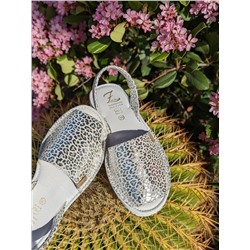 AB.Zapatos · 504-8 Guepardo plata+Pelle · MALISA (560) BLANCO