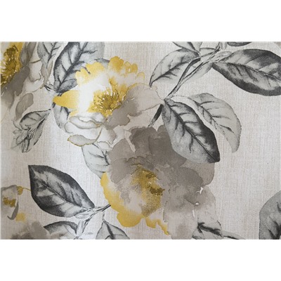 Комплект штор "Erin gene", желтый цветок (gris), 160*250 см (df-200494-gr)